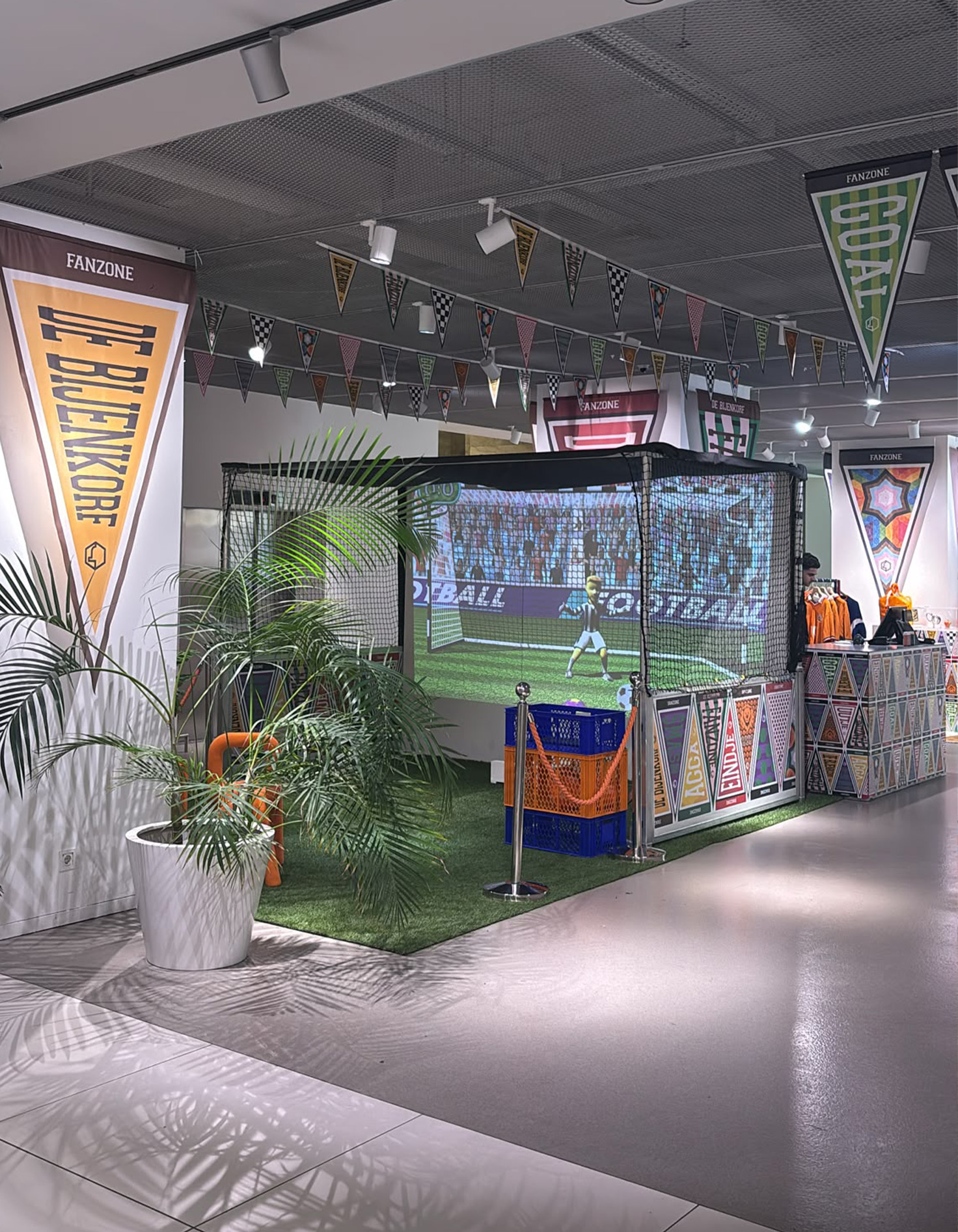 Penalty schieten in de Fanzone