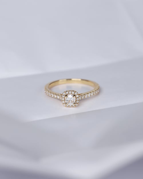 ring diamond point exclusief bij de bijenkorf
