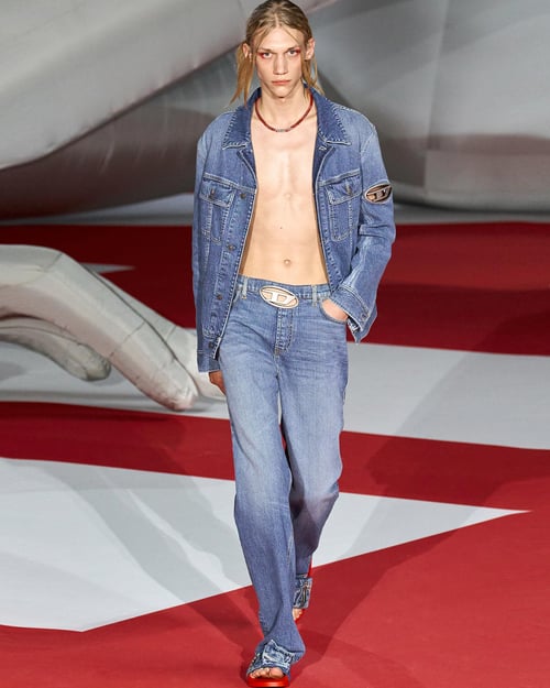 diesel denim jack en broek voor heren
