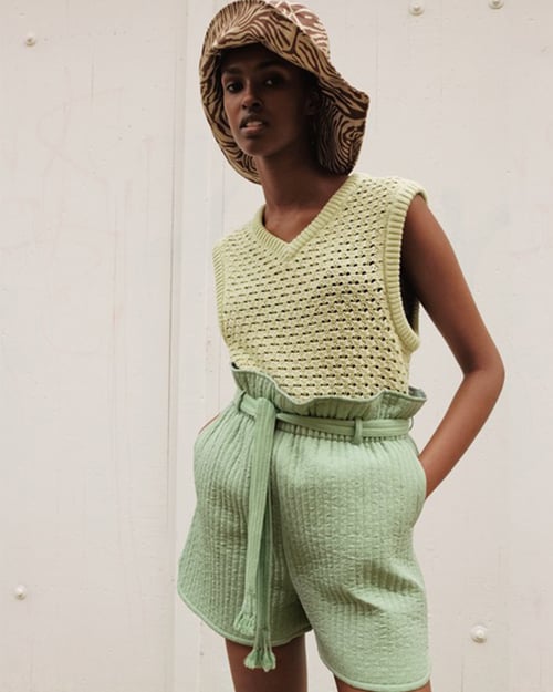 groene spencer dames