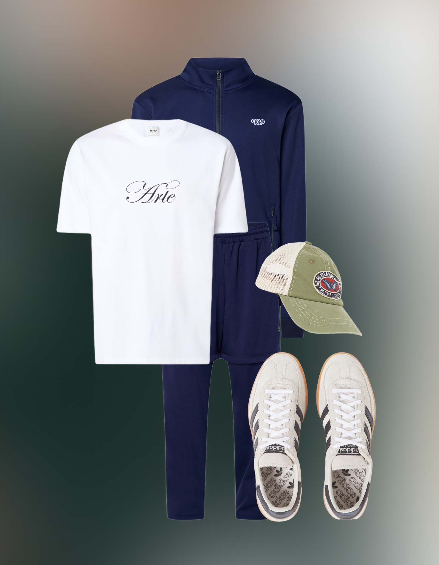 Collage fanatieke kleding