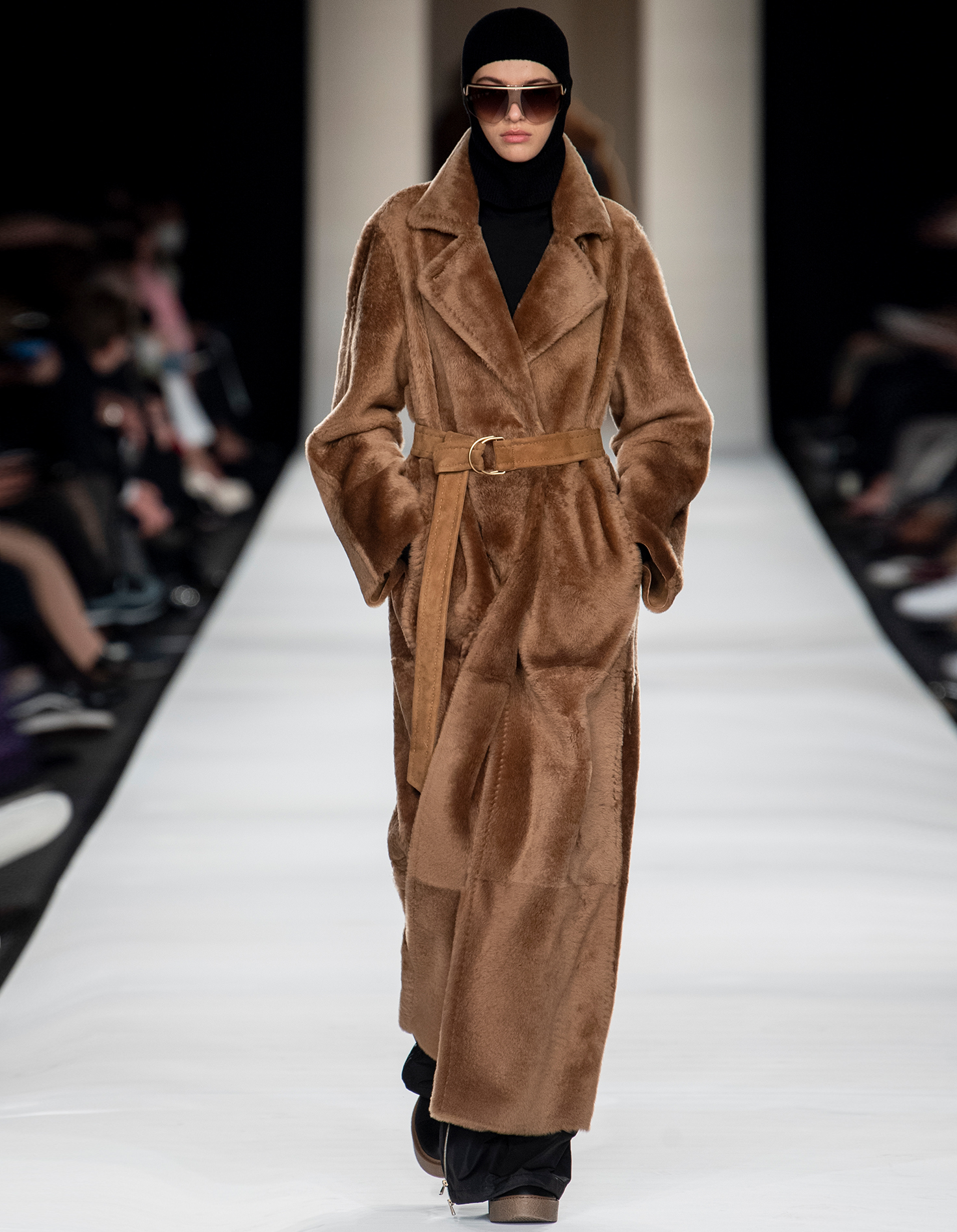 maxmara teddy coat milan fashion week